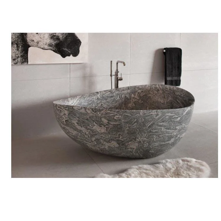 Villa Luxury Bathroom Oval Large Freestanding Marble Bath Tub