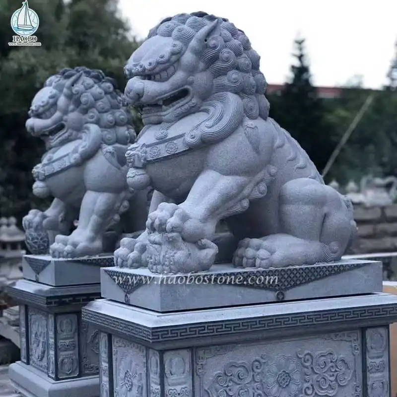 Granite Animal Carving Stone Liona Carving