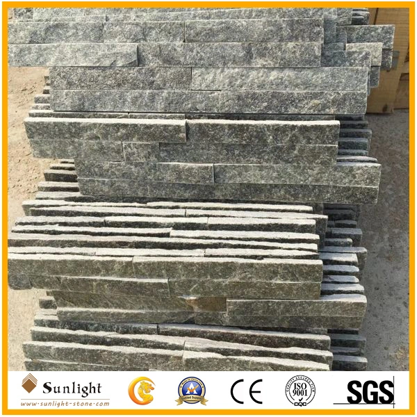 Natural China Green Quartzite Culture Stone for Wall Cladding