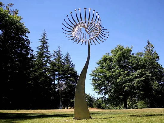 Outdoor-Gartendekor Moderne kinetische Windskulptur aus Metall Hochwertiger Metall-Edelstahl-Skulpturlieferant